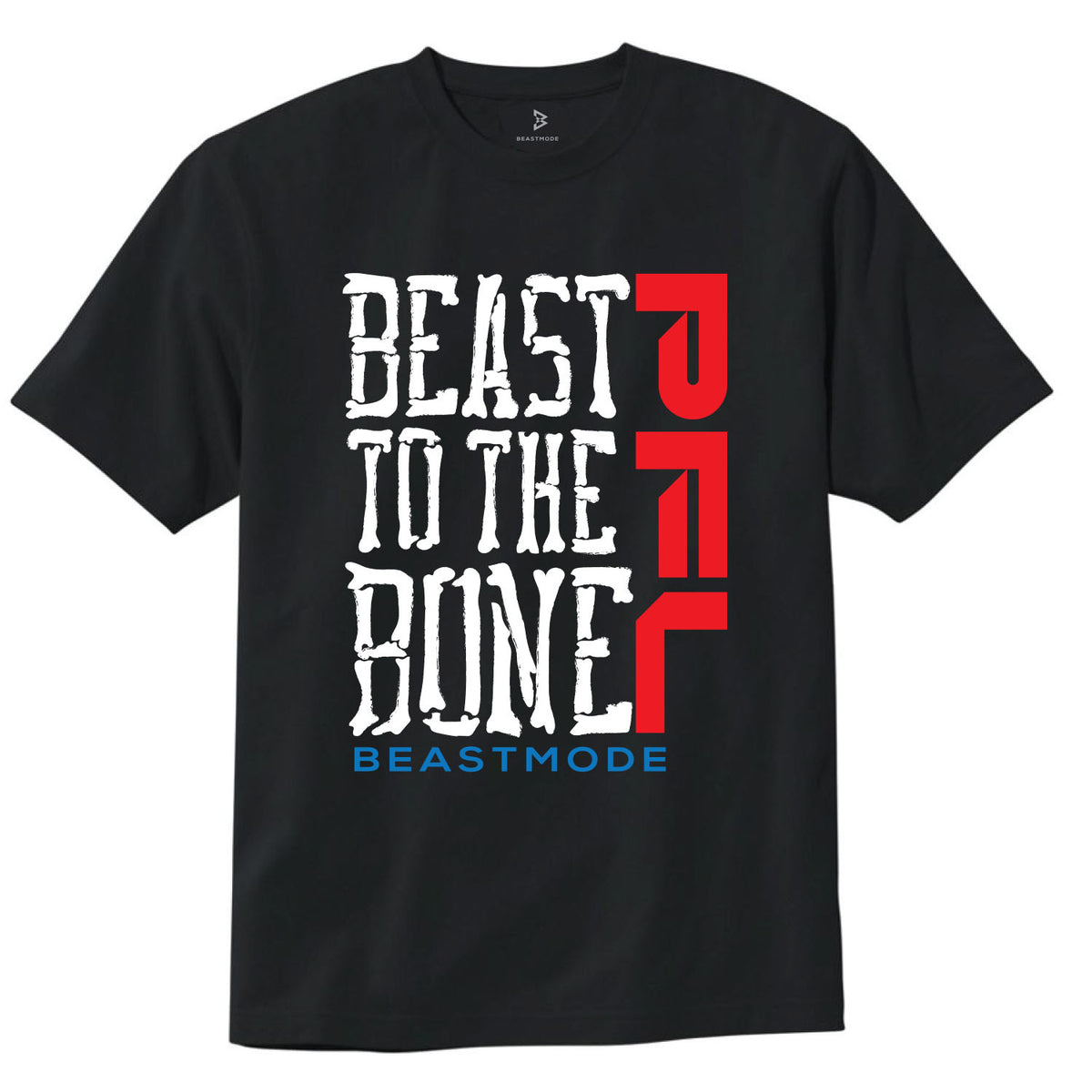 PFL x Beastmode &quot;Beast To The Bone&quot; T-Shirt in Black - Front View