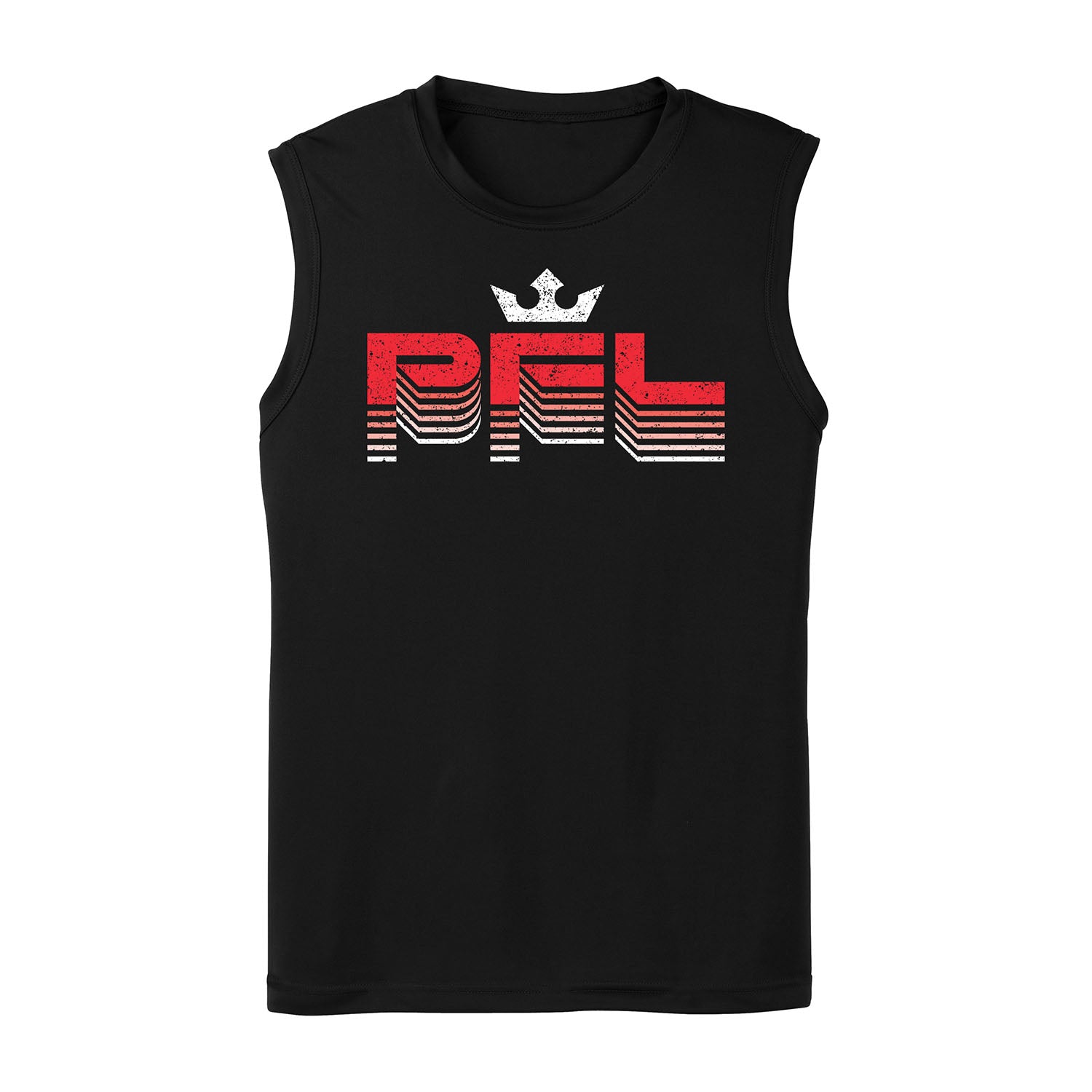PFL Black Logo Fade Tank Top- Front View