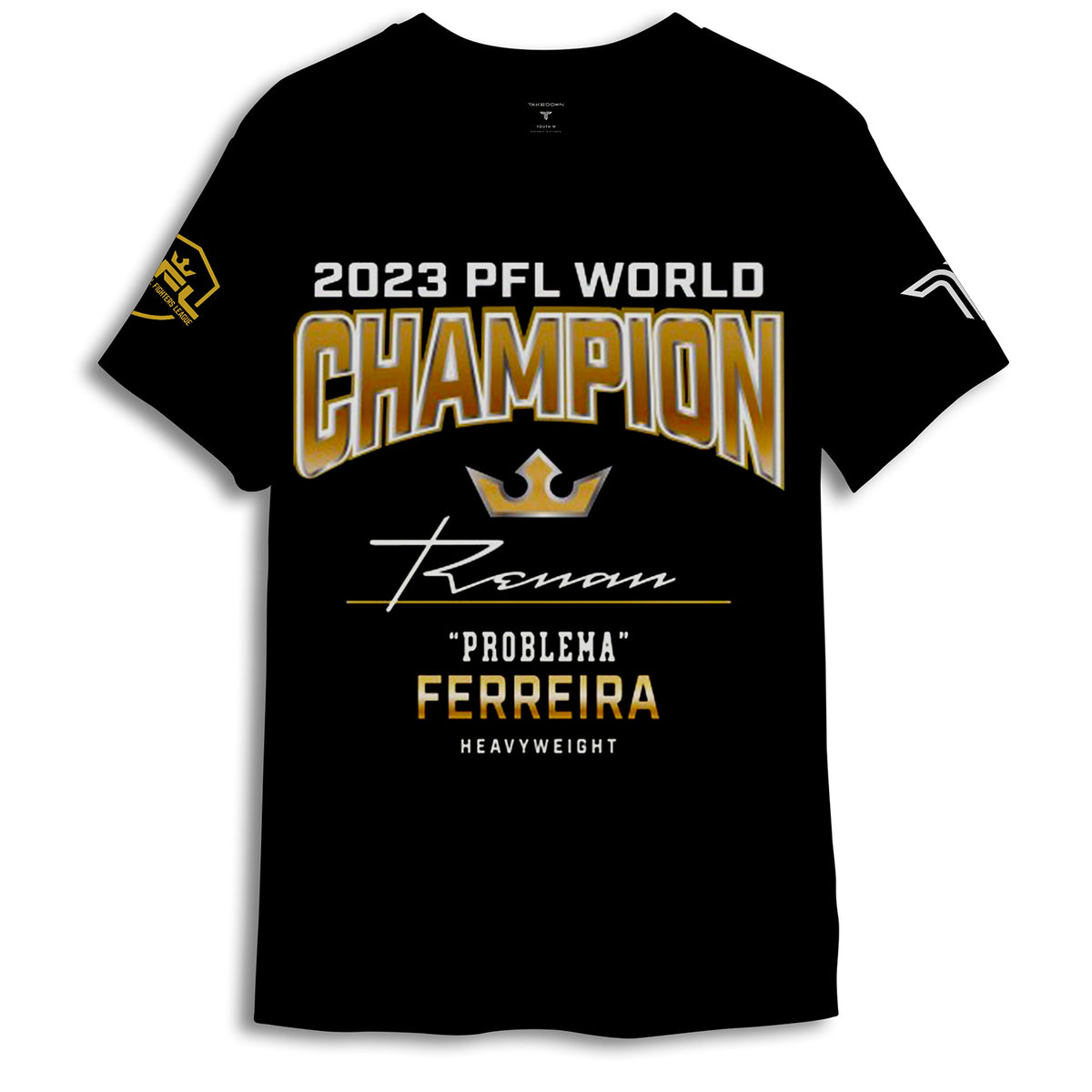 PFL Heavyweight Champion T-Shirt - Renan Ferreira - Front View
