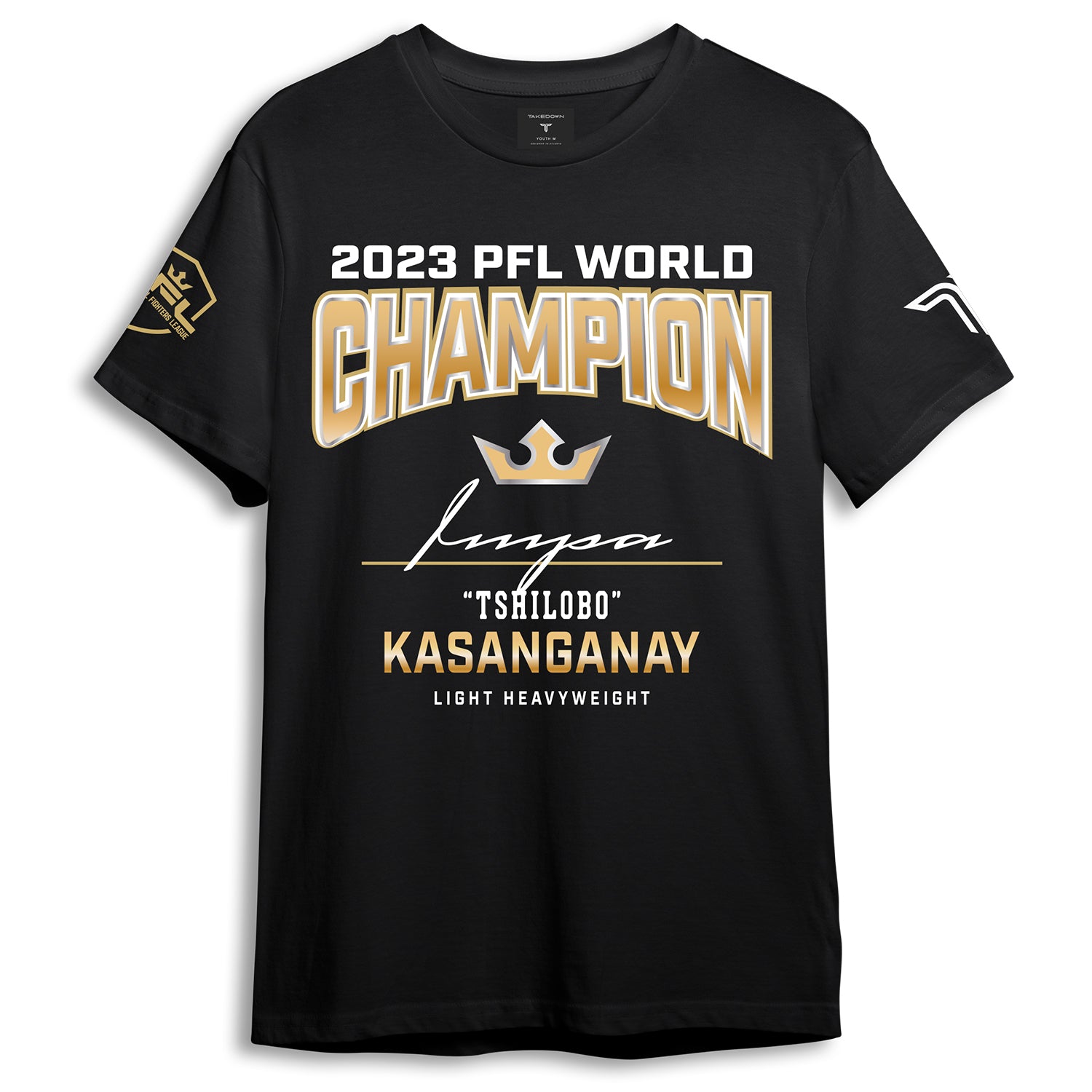 PFL Light Heavyweight Champion T-Shirt - Impa Kasanganay - Front View