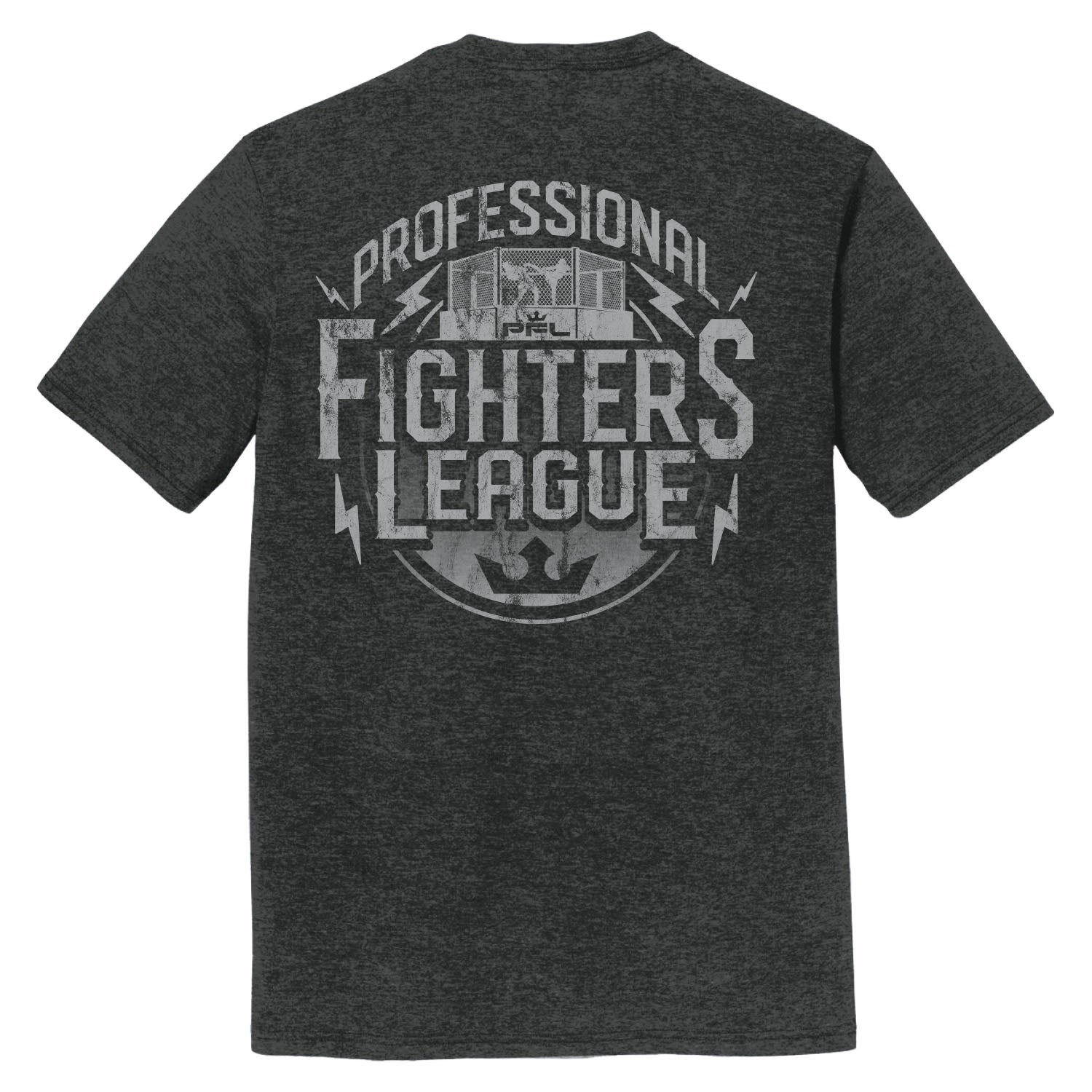 PFL Electric Fighter T-Shirt in Black Frost - Back View