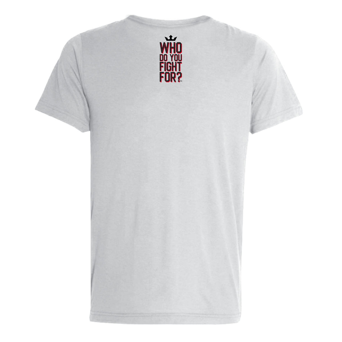 PFL Who Do You Fight For?® T-Shirt in White - Back View