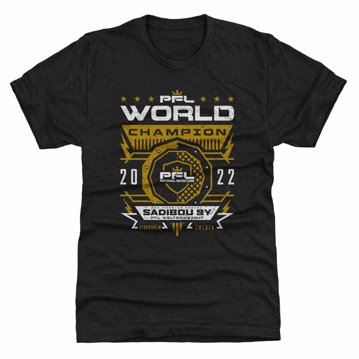 Sadibou Sy Champion T-Shirt in Black - Front View