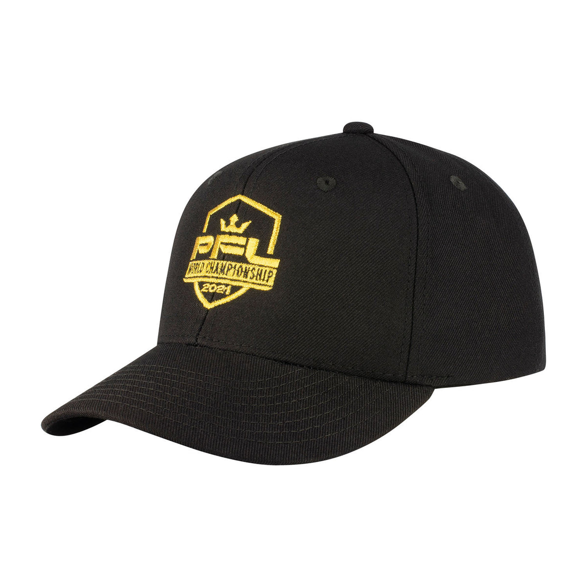 2021 PFL Championship Shield Hat in Black - Left Side View