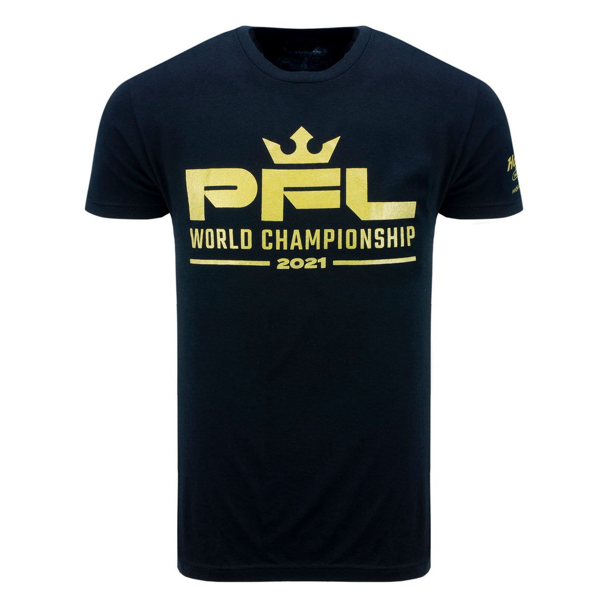 2021 Championship Red Corner Shirt in Black - Front View
