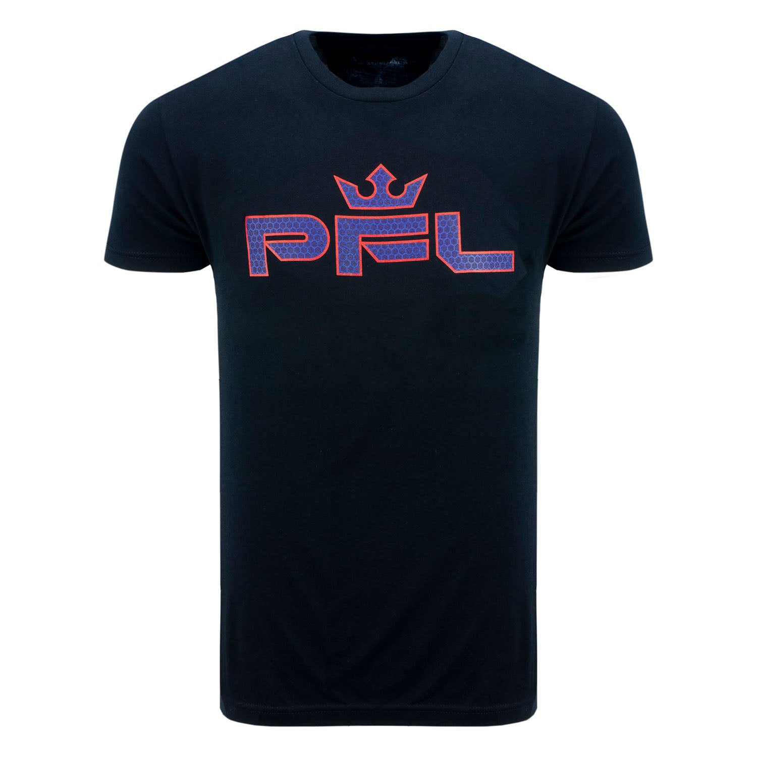 PFL Honeycomb Tee in Black - Front View