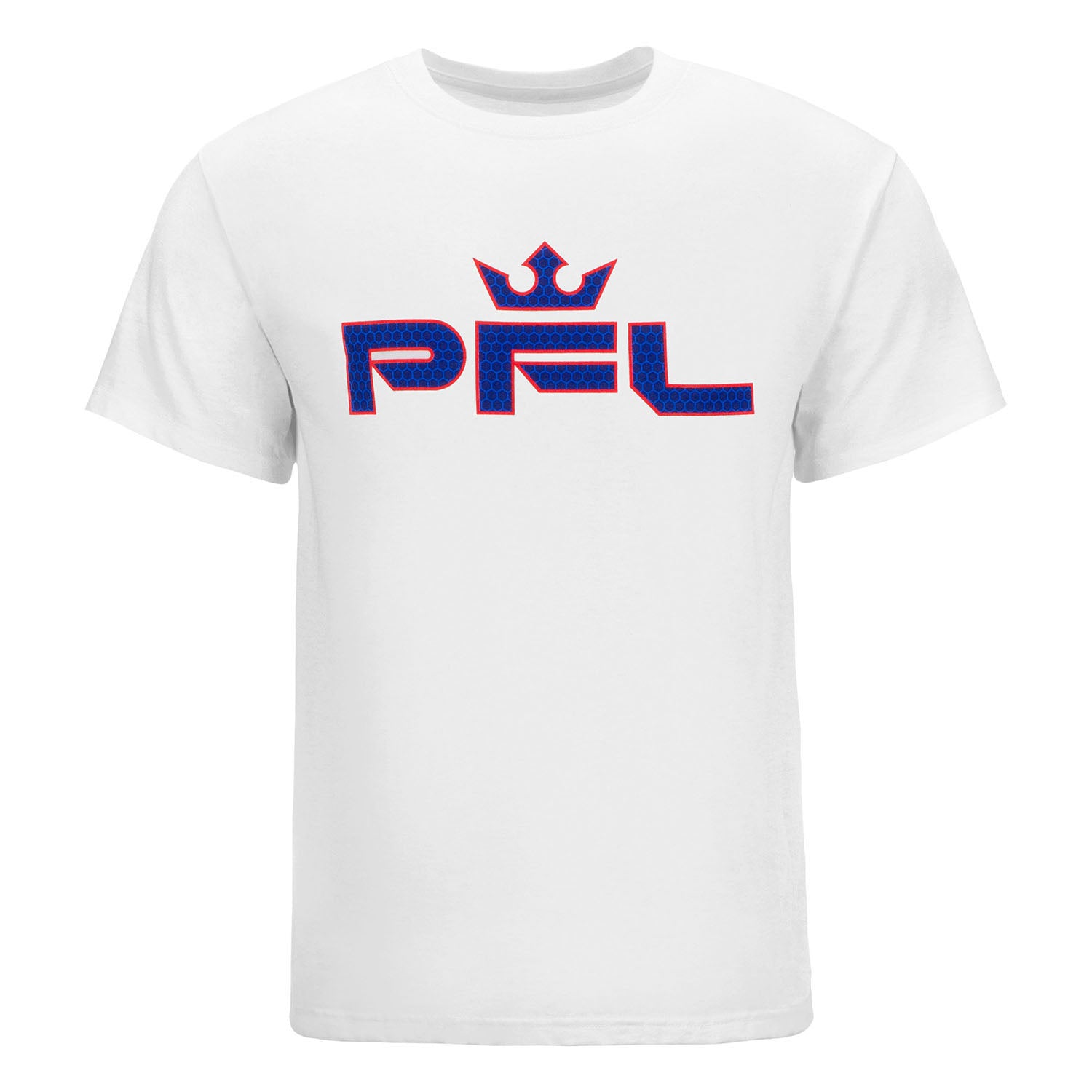 PFL Honeycomb Tee in White - Front View