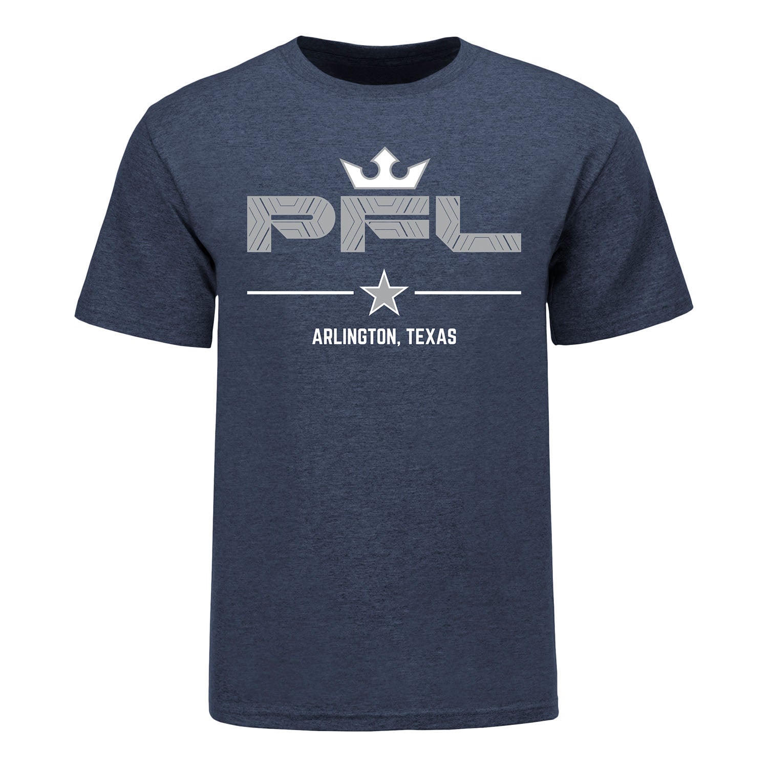 PFL Event Tee - Arlington in Heather Navy - Front View