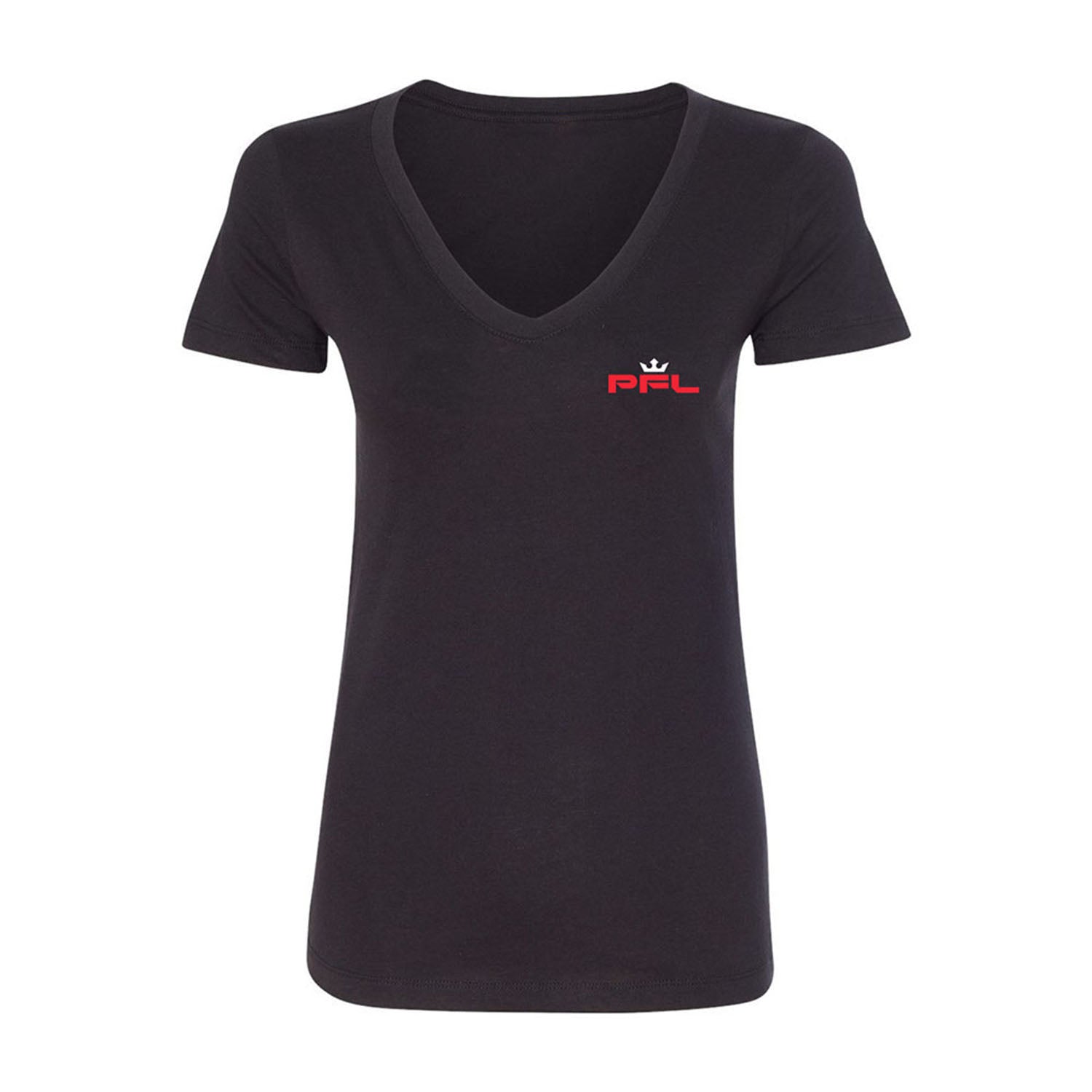 PFL Ladies Logo T-Shirt in Black - Back View