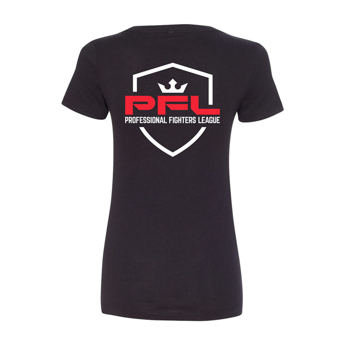 PFL Ladies Logo T-Shirt in Black - Back View