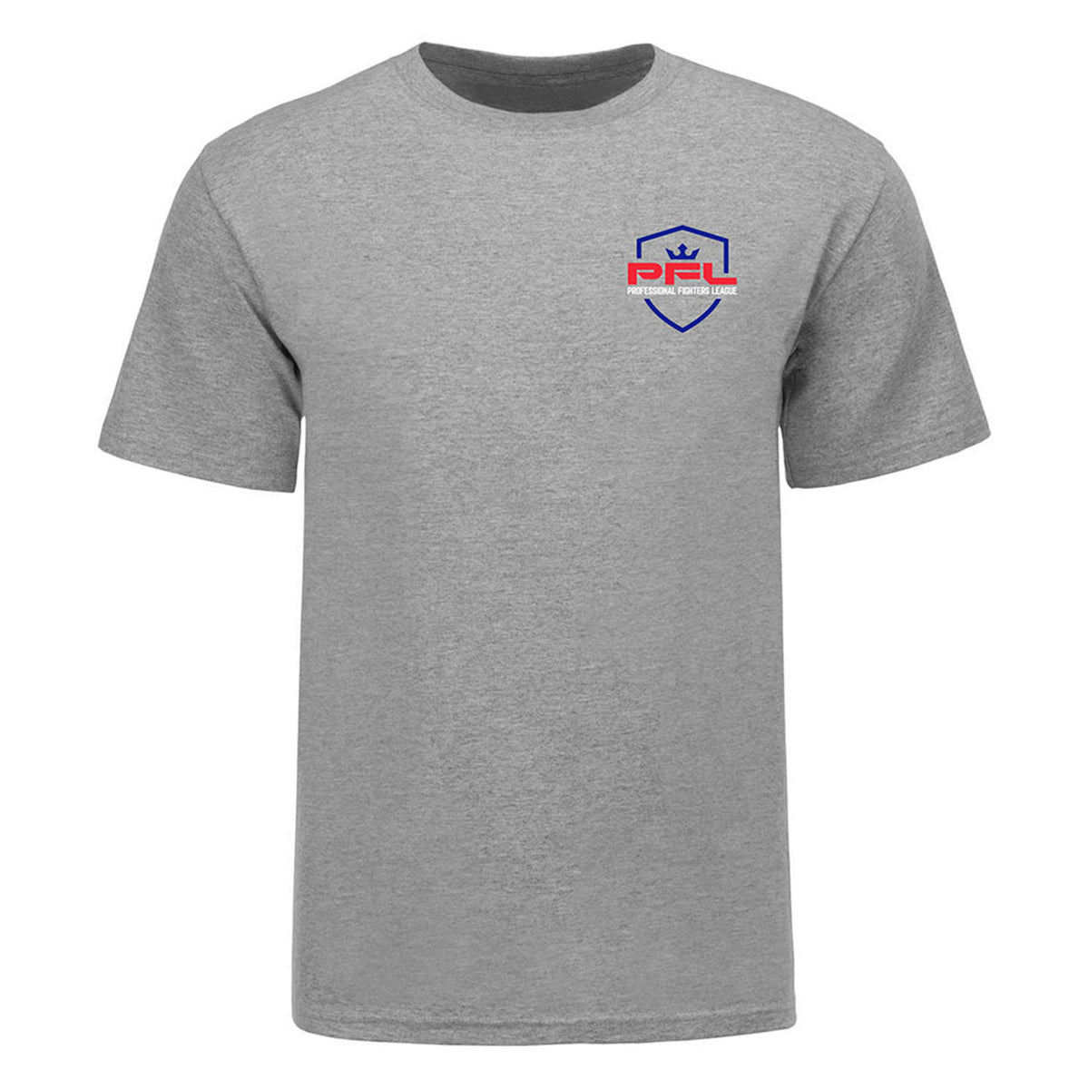 PFL Logo T-Shirt in Grey - Front View