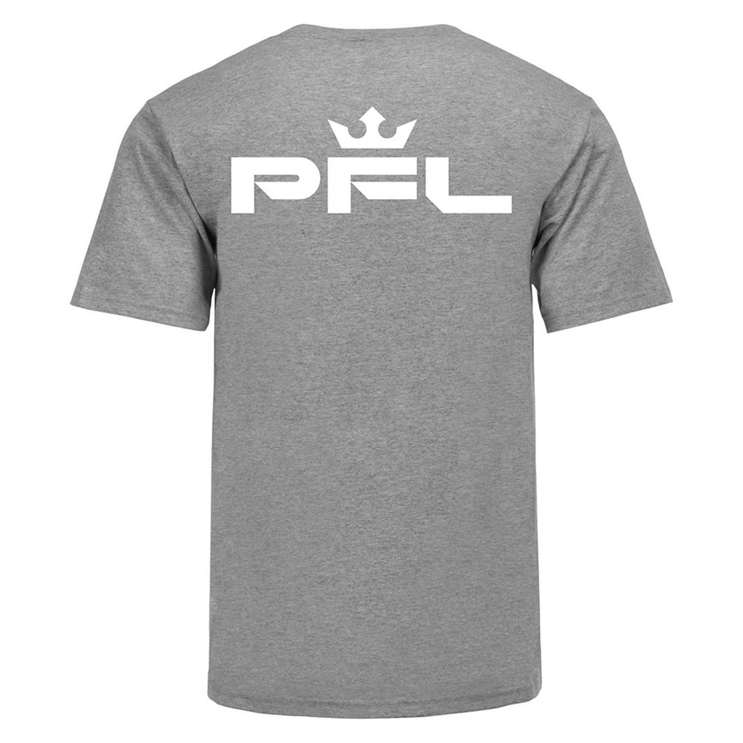 PFL Logo T-Shirt in Grey - Back View