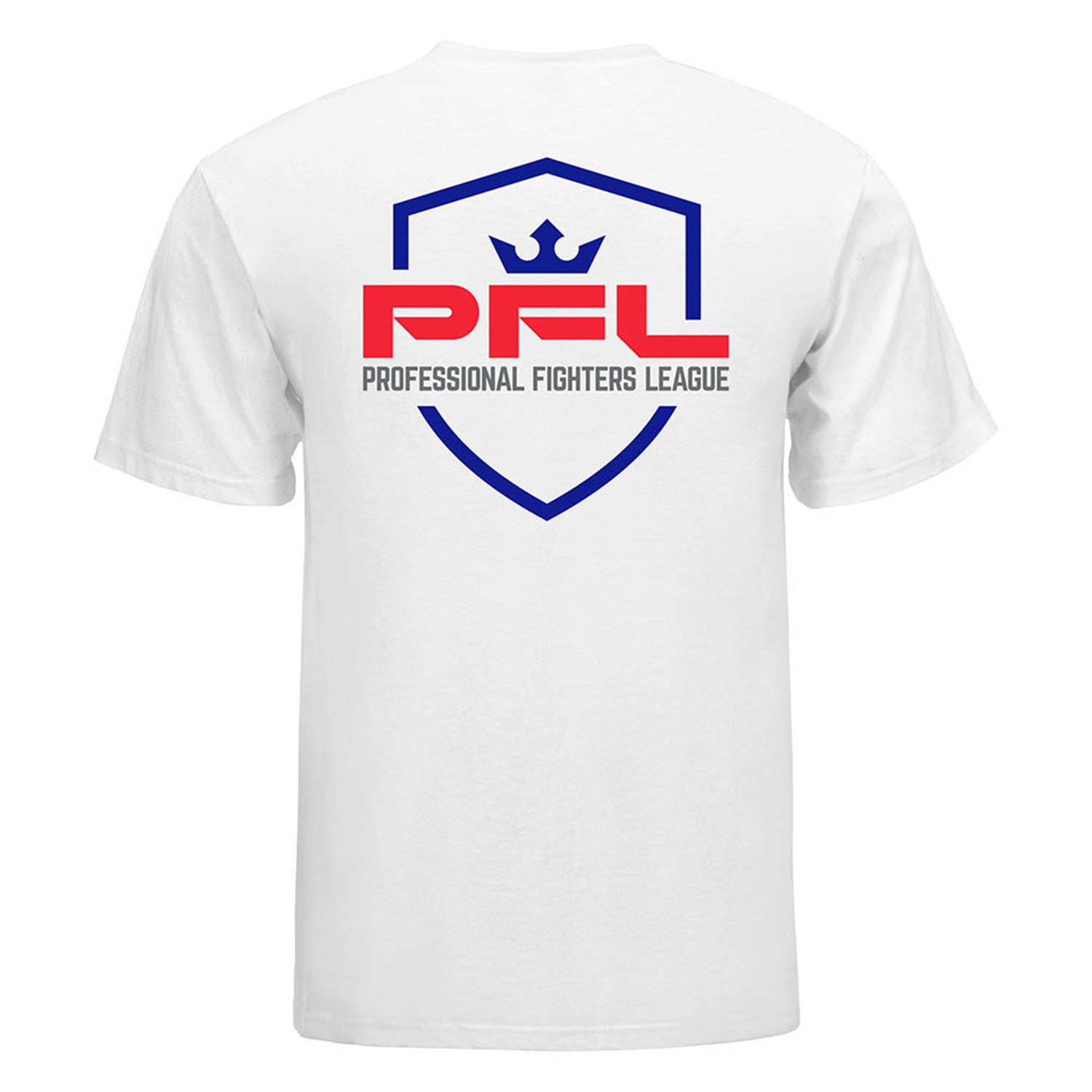 PFL Logo T-Shirt in White - Back View
