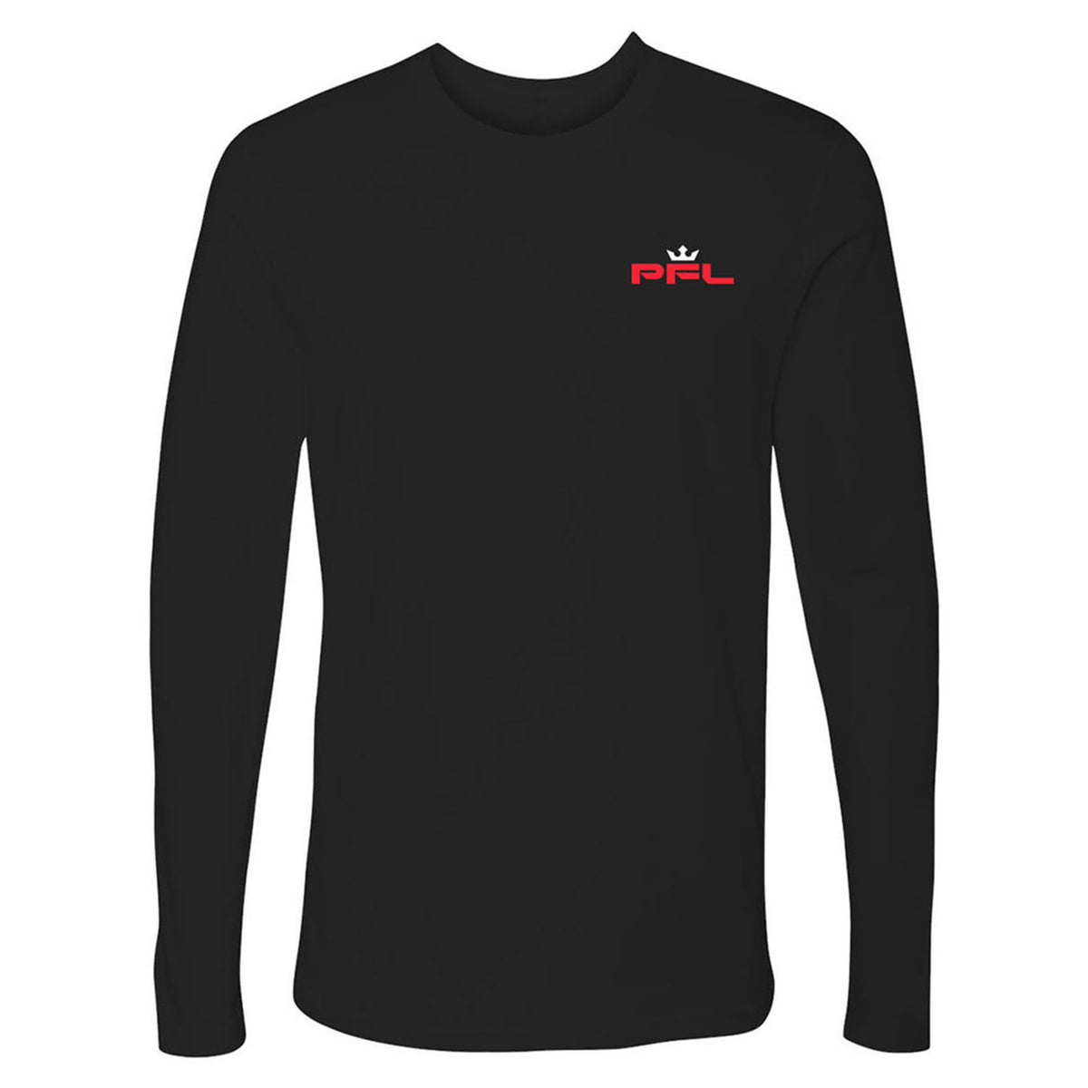 PFL Logo Long-Sleeve T-Shirt in Black - Front View