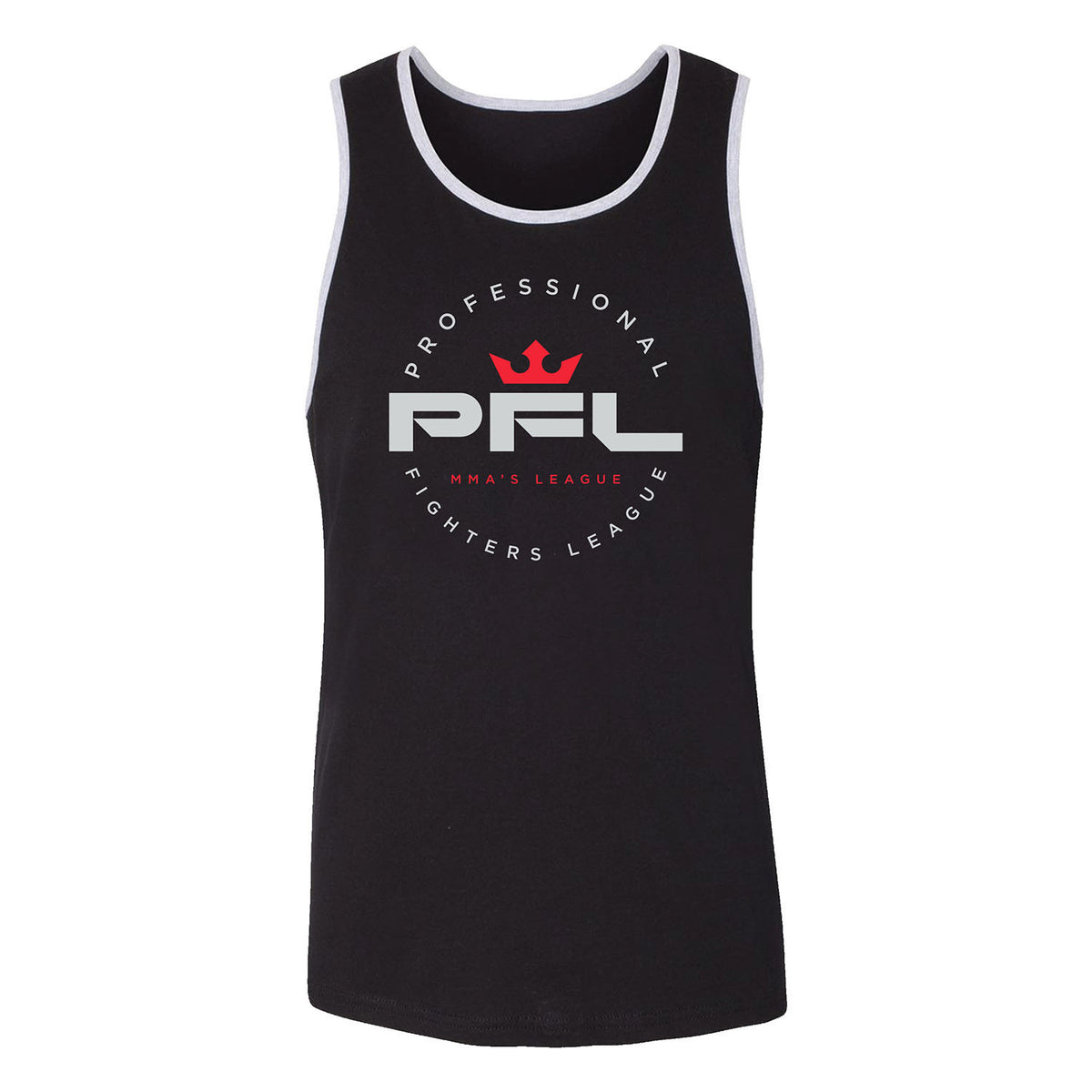 PFL Circle Shield Tank Top in Black - Front View