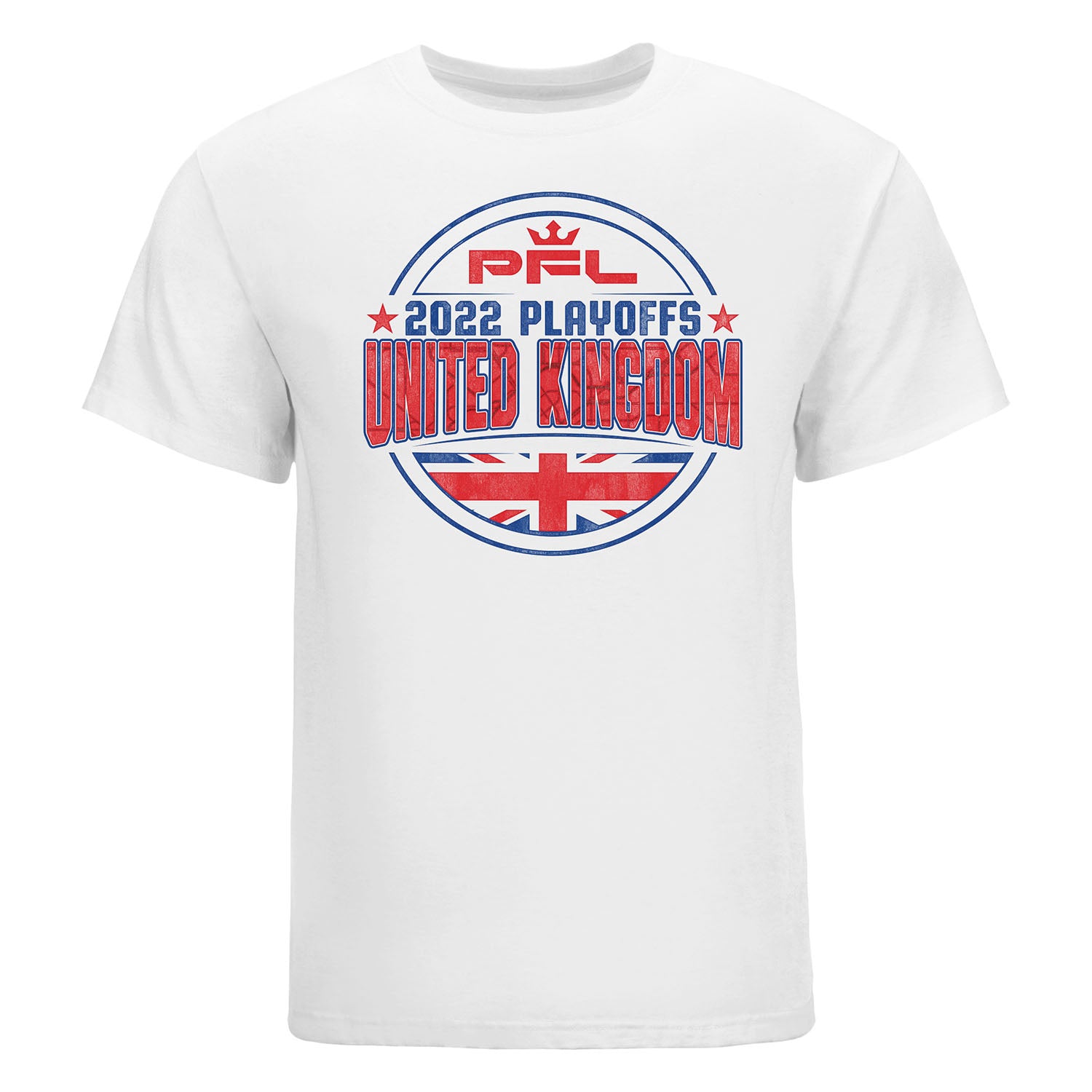 PFL Playoffs T-Shirt - United Kingdom in White - Front View