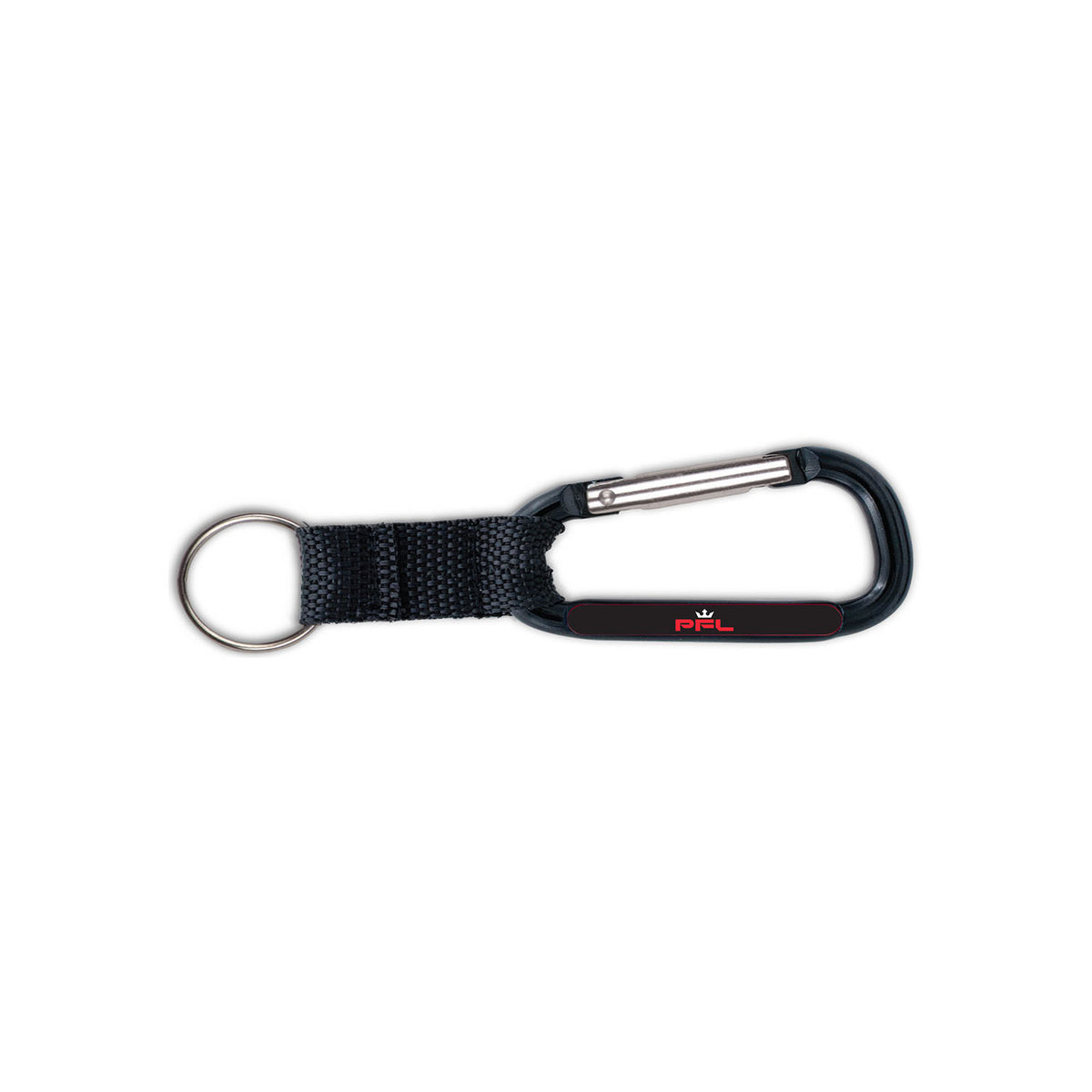 PFL Carabiner Key Ring in Black